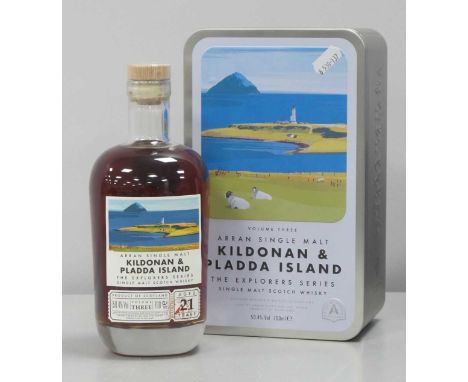 Isle of Arran Distillers Single Malt Scotch Whisky Aged 21 Years The Explorers Series Volume Three Kildonan &amp; Pladda Isla