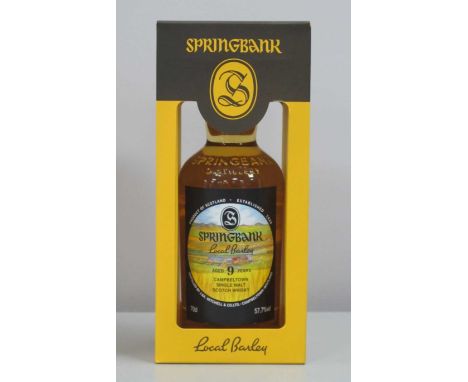 Springbank Campbeltown Single Malt Scotch Whisky Local Barley Aged 9 Years, 70cl., 57.7% Vol.