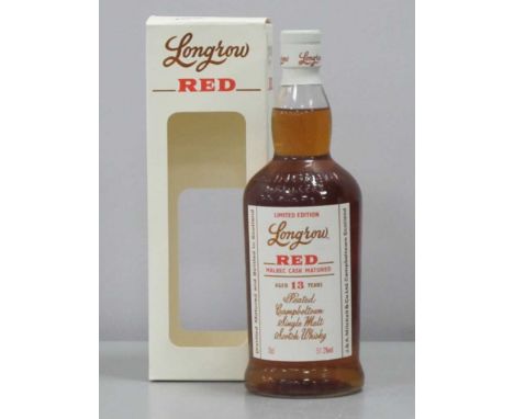 Longrow Limited Edition Red Malbec Cask Matured Aged 13 Years, Peated Campbeltown Single Malt Scotch Whisky, 70cl., 51.6% Vol