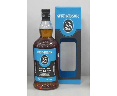 Springbank Campbeltown Single Malt Scotch Whisky Single Cask Aged 13 Years, distilled November 2003, bottled October 2017, ca