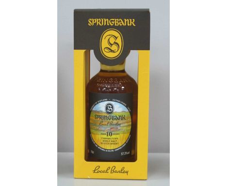 Springbank Campbeltown Single Malt Scotch Whisky Local Barley Aged 10 Years, 70cl., 57.3% Vol.