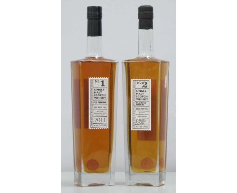 Ardgowan Distillery Discovery Series Single Malt Scotch Whisky - No.1 PX Finish 2011, bottle 451 / 500, 70cl., 55% Vol.; No.2