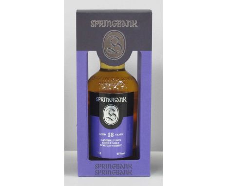 Springbank Campbeltown Single Malt Scotch Whisky Aged 18 Years, 70cl., 46% Vol.