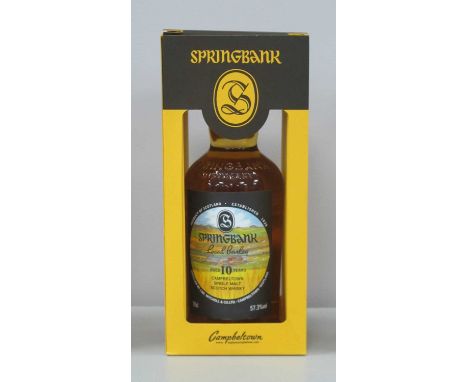 Springbank Campbeltown Single Malt Scotch Whisky Local Barley Aged 10 Years, 70cl., 57.3% Vol.