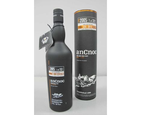 The Knockdhu Distillery anCnoc Highland Single Malt Scotch |Whisky, single cask exclusive, Vintage 2005, 1 of 222 bottles, ca