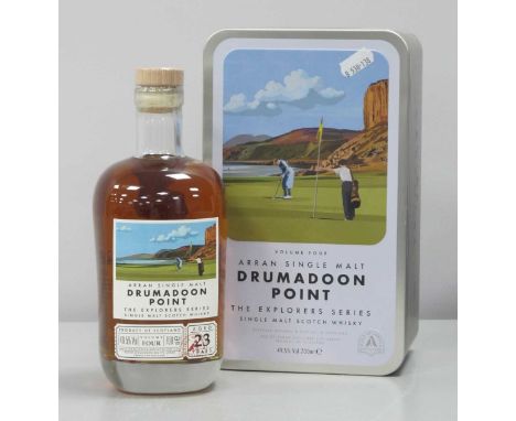 Isle of Arran Distillers Single Malt Scotch Whisky Aged 23 Years The Explorers Series Volume Four Drumadoon Point, 700ml., 49