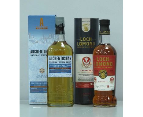 Auchentoshan Distillery Single Malt Scotch Whisky Exclusive Limited Edition, 700ml., 47% Vol.; Loch Lomond Single Malt Scotch