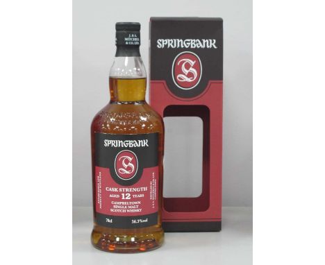 Springbank Campbeltown Single Malt Scotch Whisky Cask Strength Aged 12 Years, 70cl., 56.3% Vol.