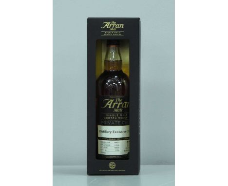 The Arran Malt Single Malt Scotch Whisky, Private Cask, distillery exclusive 2020, moscatel cask 2008/273, distillation on 17