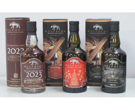Wolfburn Single Malt Scotch Whisky - The Anniversary Series 2023 Aged 9 Years, cask no. 691, distilled October 2013, bottled 