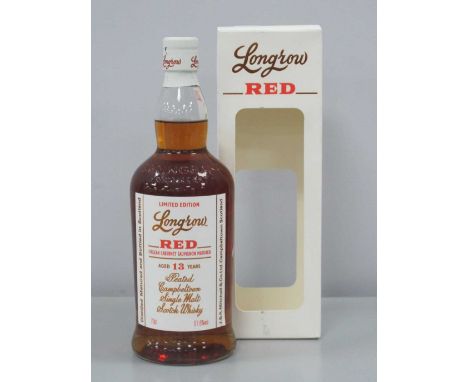 Longrow Peated Campbeltown Single Malt Scotch Whisky Limited Edition, Aged 13 Years Red Chilean Cabernet Sauvignon Matured, 7