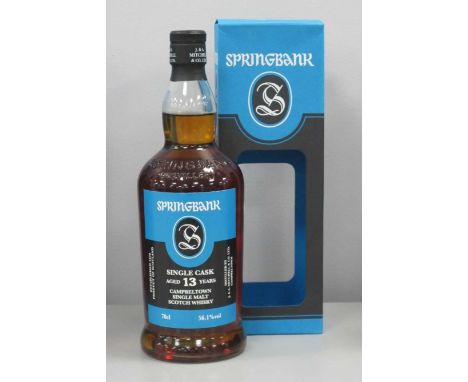 Springbank Campbeltown Single Malt Scotch Whisky Single Cask Aged 13 Years, ditilled November 2003, October 2017, cask type f