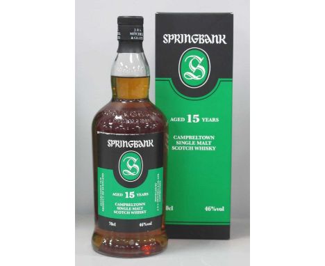 Springbank Campbeltown Single Malt Scotch Whisky Aged 15 Years, 70cl., 46% Vol.