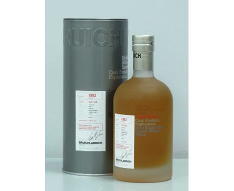 Bruichladdich Islay Single Malt Scotch Whisky - 1992 - Distillery Micro-Provenance Series, Single Cask; Age 23 Years, strengt