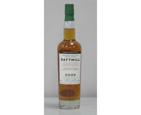Daftmill (Fife) Lowland Single Malt Scotch Whisky Single Farm Estate Summer Batch Release 2009; distilled in 2009, bottled in
