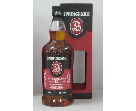 Springbank Campbeltown Single Malt Scotch Whisky Cask Strength Aged 12 Years, 70cl., 54.2% Vol.