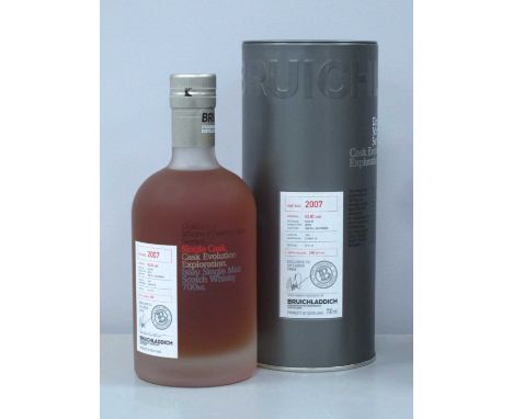 Bruichladdich Distillery Islay Single Malt Scotch Whisky Single Cask Micro-Provenance Series Cask Evolution Exploration, Vint