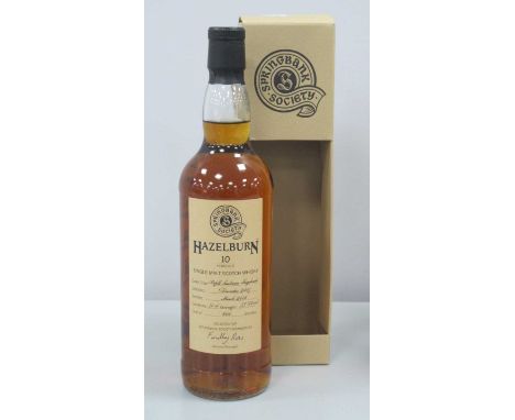 Springbank Society Hazelburn Single Malt Scotch Whisky, 10 Years Old, cask type refill sauternes hogshead, distilled December