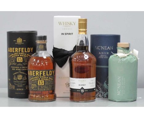 Aberfeldy Highland Single Malt Scotch Whisky Limited Edition 15 Years, batch no. 2919, finished in French red wien casks from