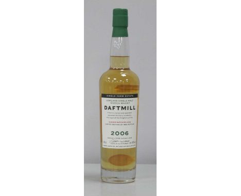 Daftmill (Fife) Lowland Single Malt Scotch Whisky Single Farm Estate Summer Batch Release 2006; distilled in 2006, bottled in
