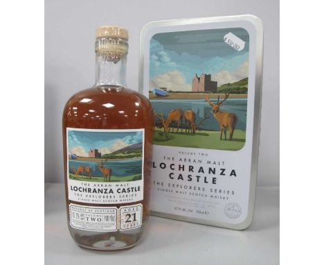 Isle of Arran Distillers Single Malt Scotch Whisky Aged 21 Years The Explorers Series Volume Two Lochranza Castle, 700ml., 47