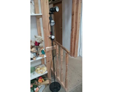 A floorstanding reading lamp