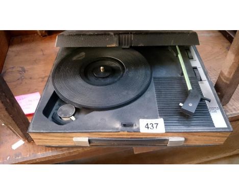 A vintage record player