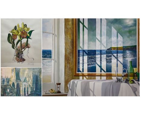 Neil Simone (British 1947- ): �El Laurel Marquis of Light�, print signed, 65cm x 48cm (provenance: Sutcliffe Galleries) with 
