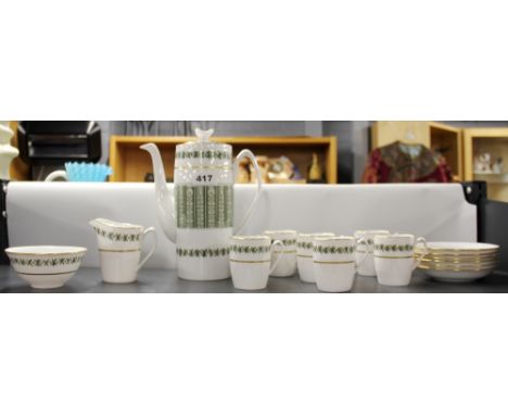 A Spode 'Provence' pattern coffee set.