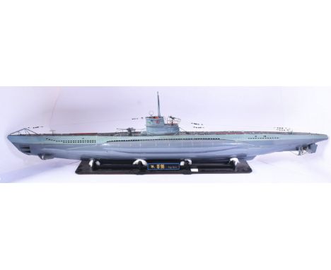 WWII Second World War Interest - a large scale hand built model of German Kriegsmarine U-Boat U96. Plastic construction, but 