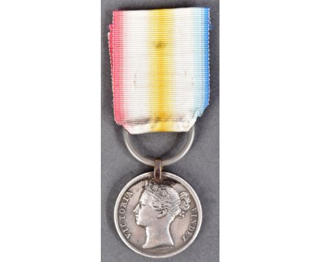 A 19th Century&nbsp;First Anglo-Afghan War medal for Candahar.&nbsp;The obverse shows the head of Queen Victoria facing left 