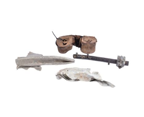 A selection of WWII Second World War Third Reich Nazi German Luftwaffe Heinkel He 111 aircraft bomber relic parts comprising 