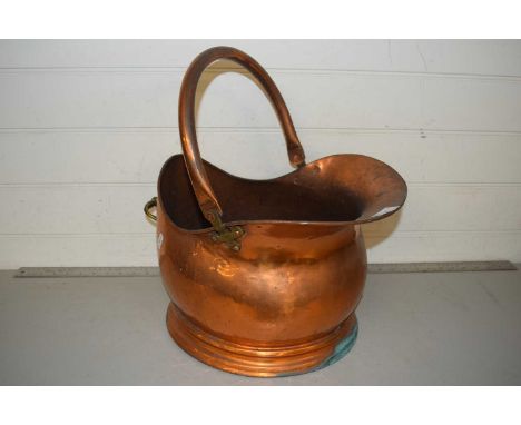A copper coal helmet