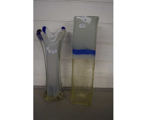 Two 20th Century Art Glass vases