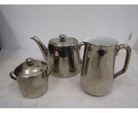 Royal Worcester chromed tea set