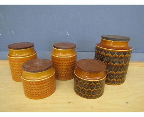 Hornsea retro ceramic canisters