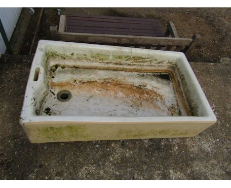 Ceramic sink H25cm W61cm L107cm approx&nbsp;