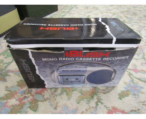 Bush radio cassette recorder, in box