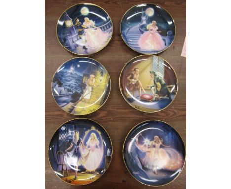 6 x The Magic of Cinderella ltd edition picture plates by&nbsp; Franklin Mint