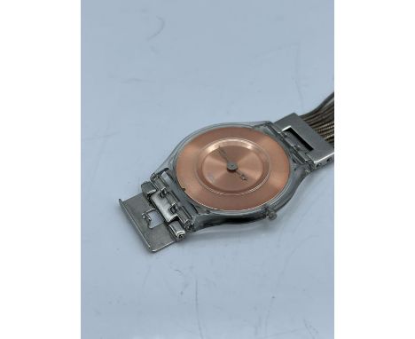 contemporary swatch watch in original box