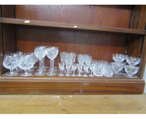 Sold at Auction: 6 WATERFORD LISMORE CRYSTAL RED WINE GLASSES