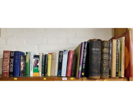 Various books, to include leather bound Holy Bible, Pilgrim's Progress, books relating to John Major, Nelson Mandela, CP Scot