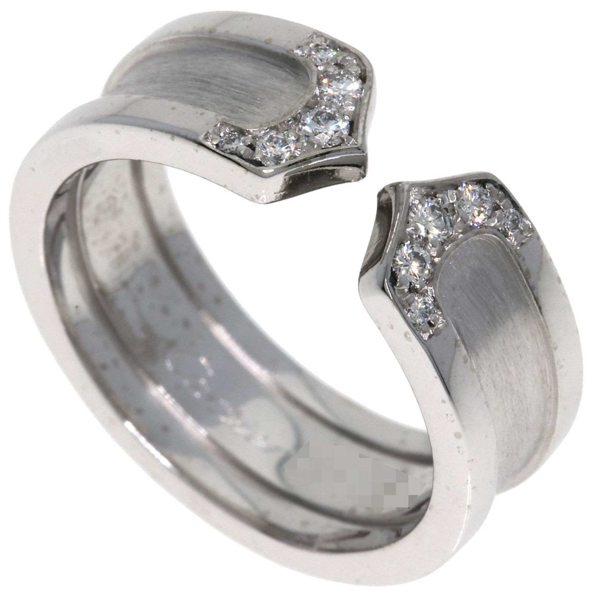 Cartier C2 Diamond #49 Ring, 18K White Gold, Women's, CARTIER