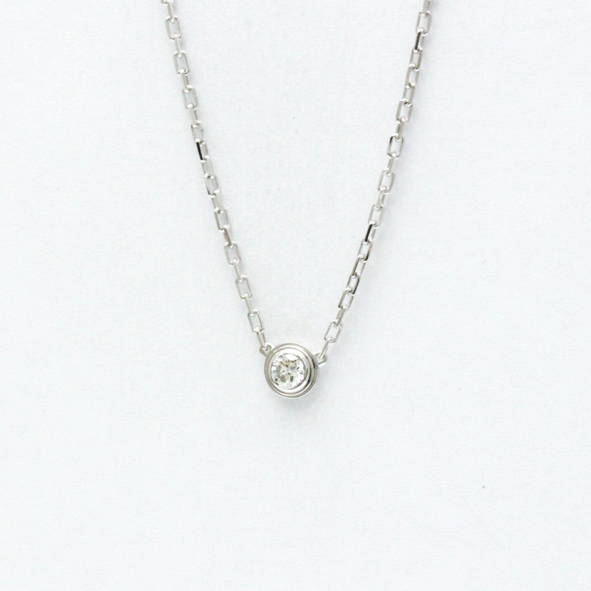Cartier D'Amour Necklace SM Small Model B7215900 White Gold (18K) Diamond Women,Men Fashion Pendant