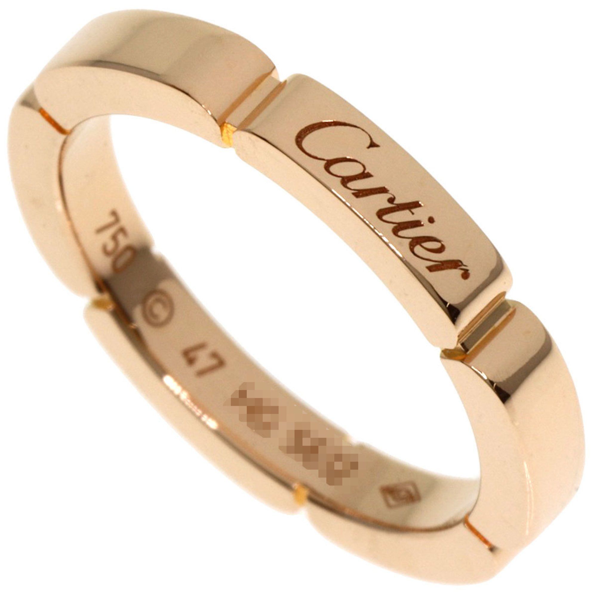 Cartier Maillon Panthere #47 Ring, K18 Pink Gold, Women's