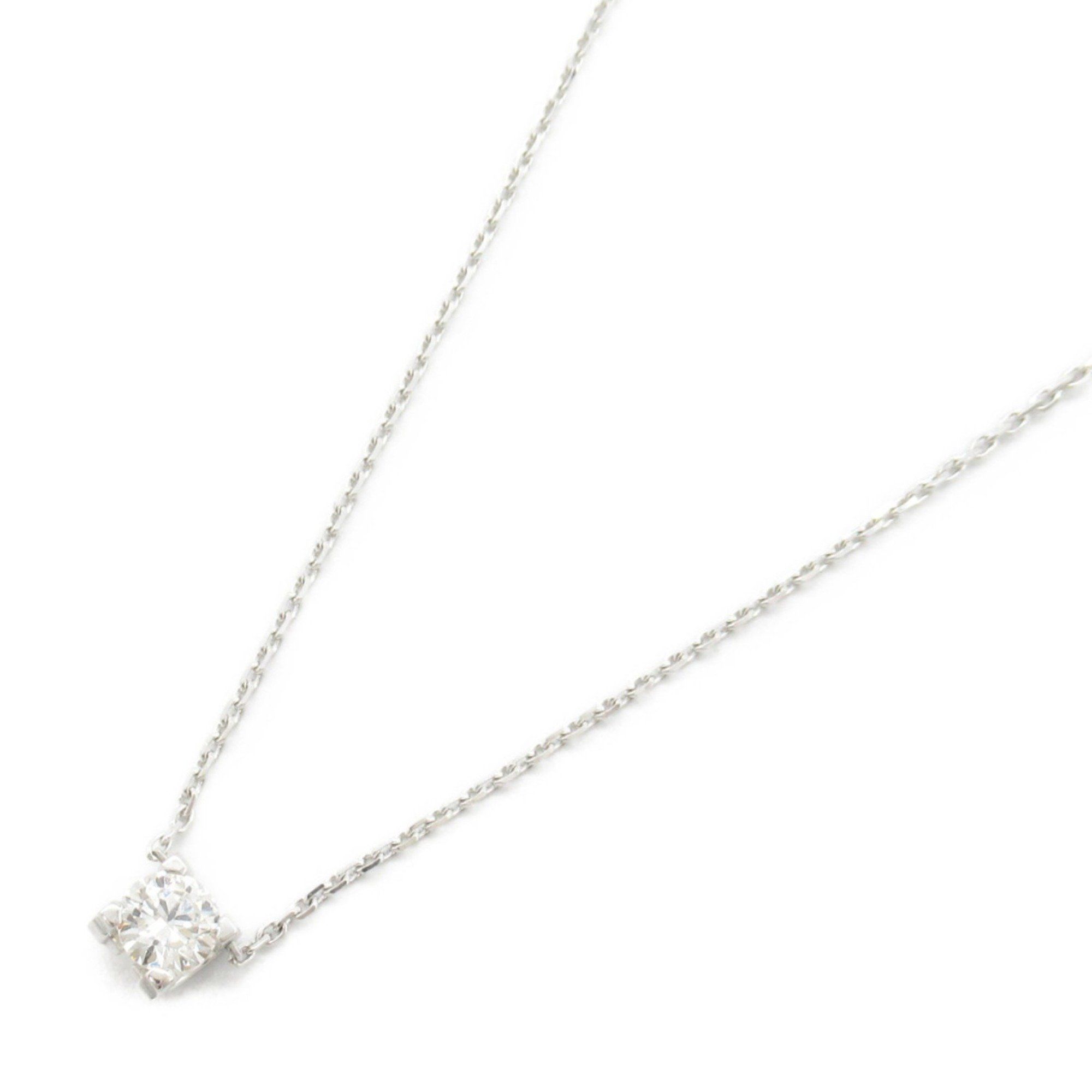 CARTIER C Deux Necklace 18KWG (White Gold) Diamond Ladies Clear