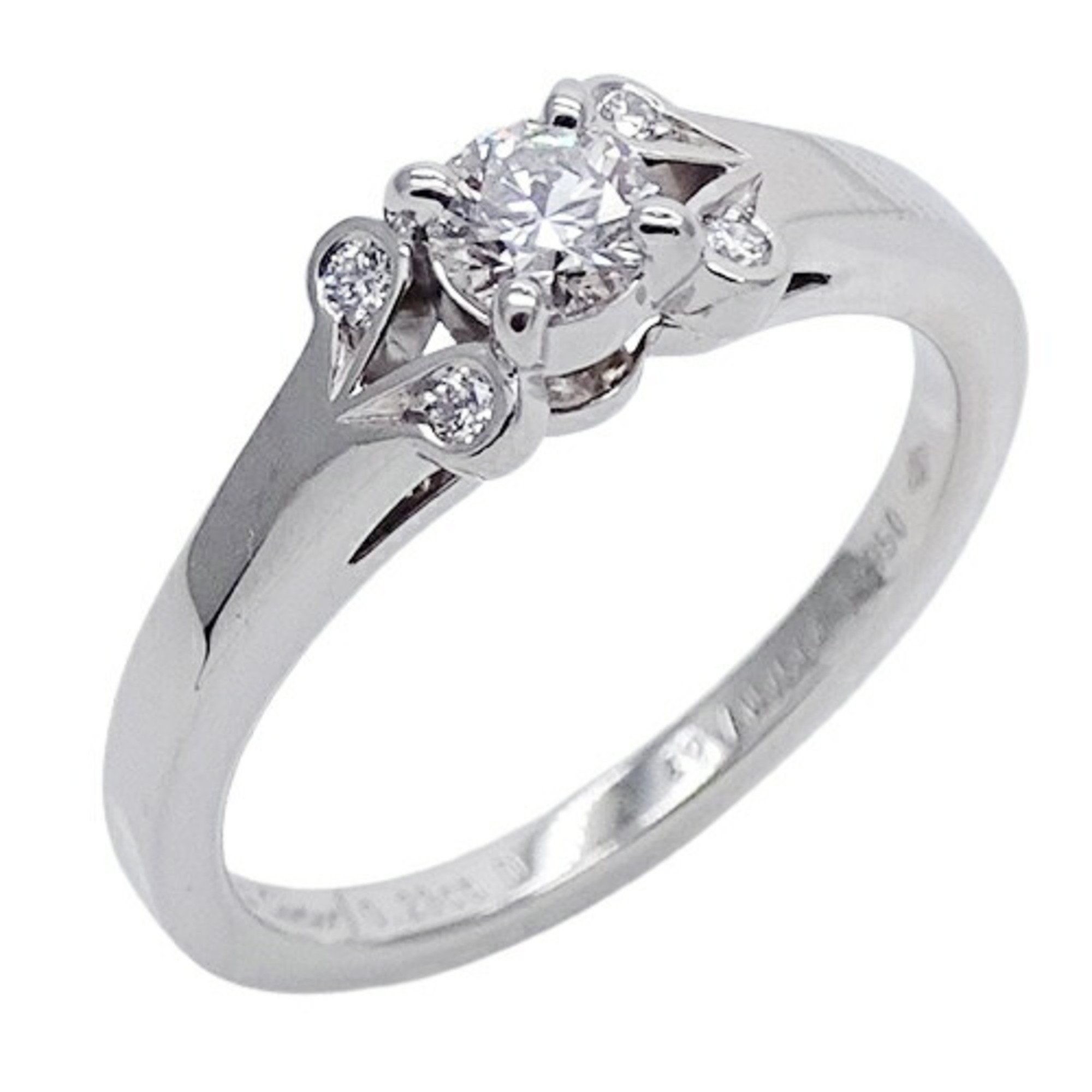 Cartier Ring for Women, PT950 Diamond D0.23 (F-VS2-EX-N), Ballerina Solitaire, Platinum #49, Approx.