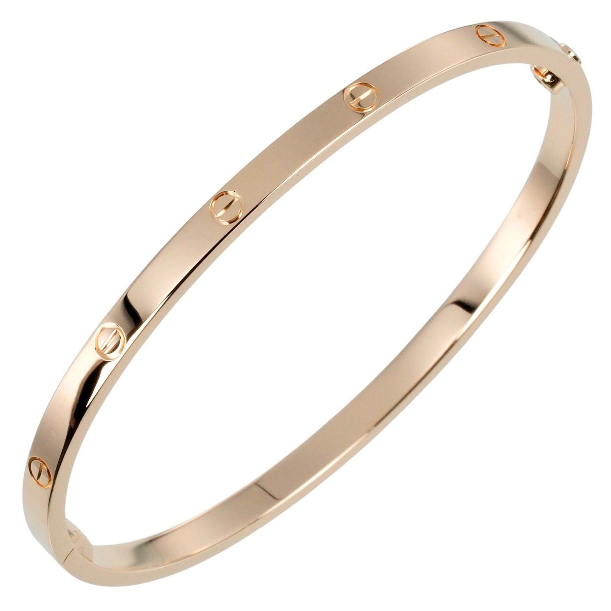 Cartier Love SM Bracelet #17 K18PG Pink Gold Approx. 18.75g