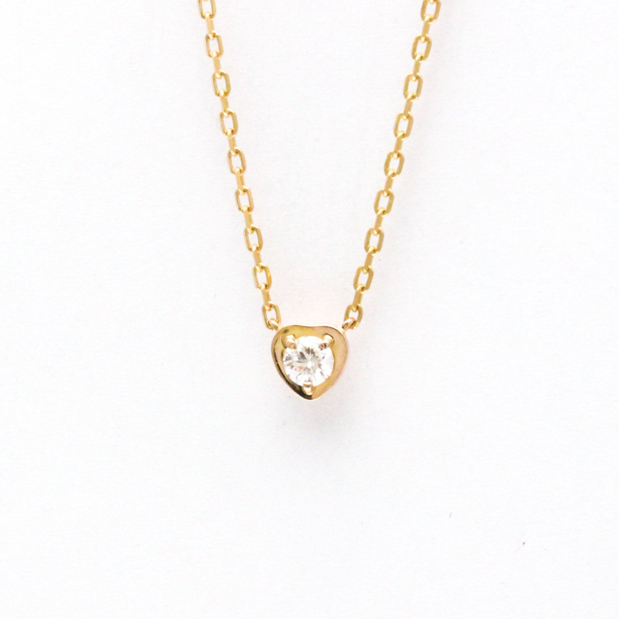 Cartier Diamants Légers De Cartier Heart Pink Gold (18K) Diamond Men,Women Fashion Pendant Necklace