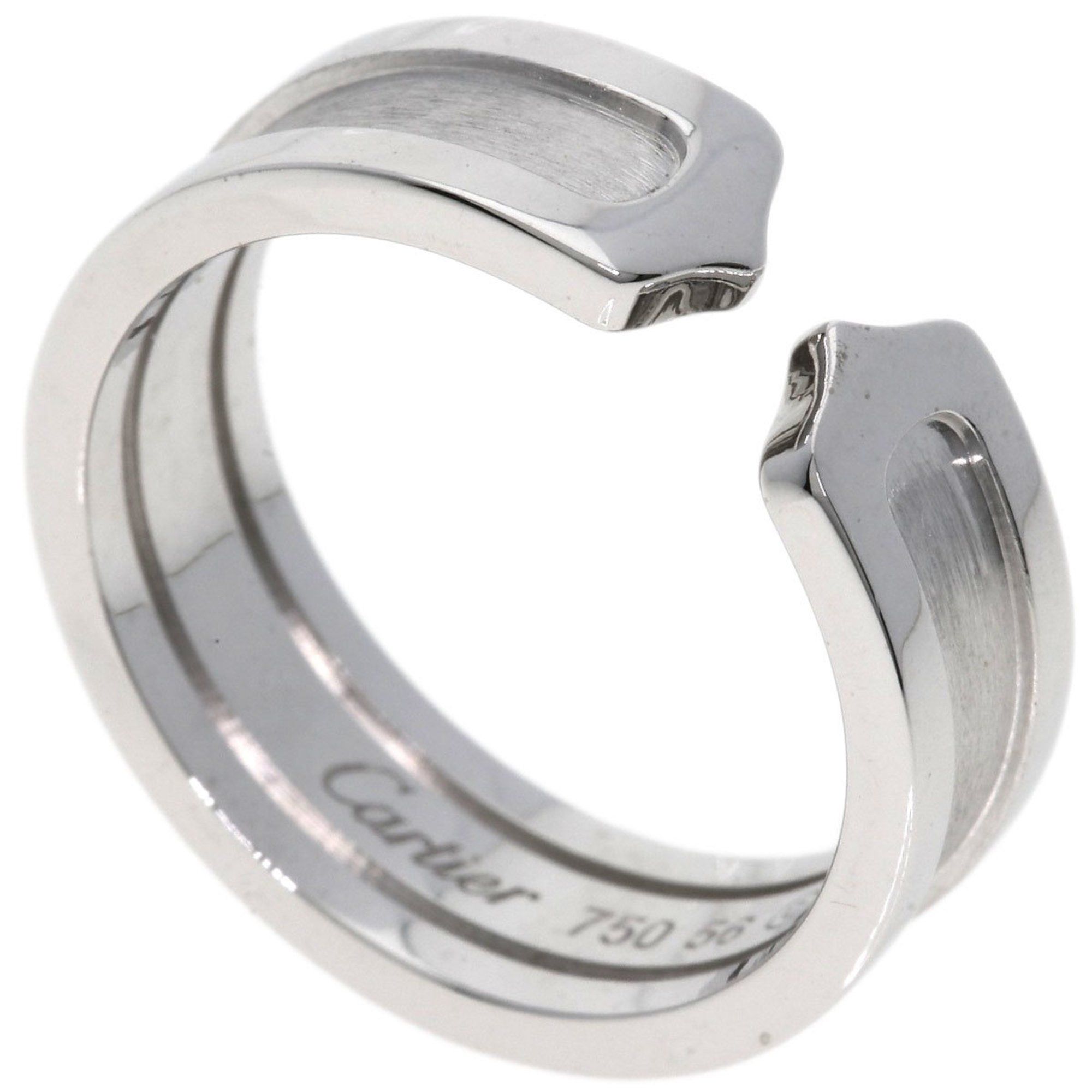 Cartier C2 SM #56 Ring 18K White Gold Women's CARTIER